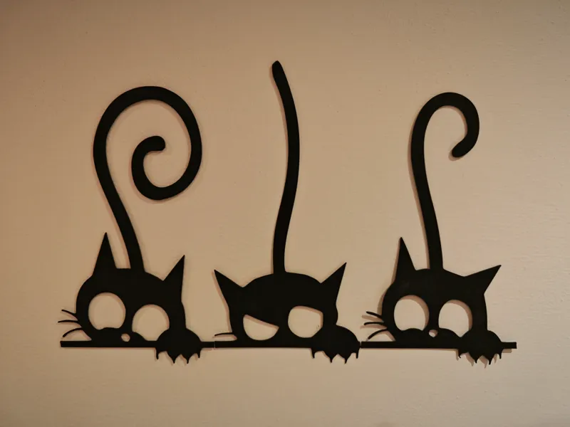 Cat wall decoration