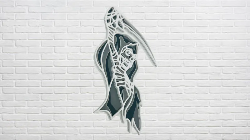 Grim Reaper 3D Layer Art