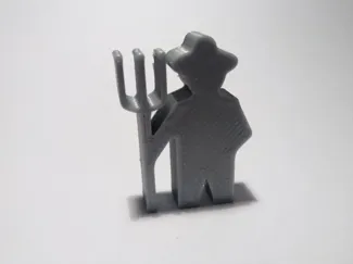 Simple Farmer Game Piece