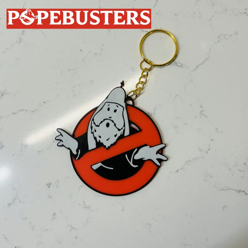 Popebusters keychain