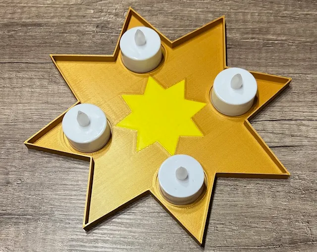 Adventskranz Stern