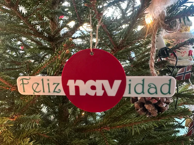 Feliz NAVidad christmas ornament