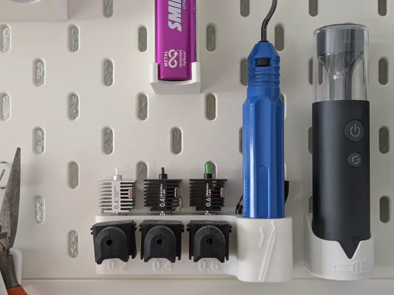 Ikea Skadis Deburring + Hotend Holder 