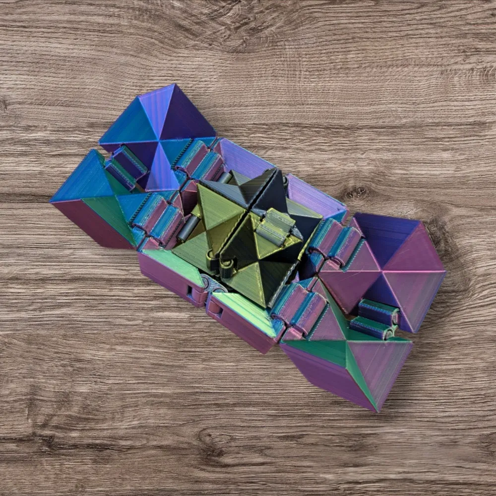 Print in place Yoshimoto cube star fidget toy by taylormadearmy ...