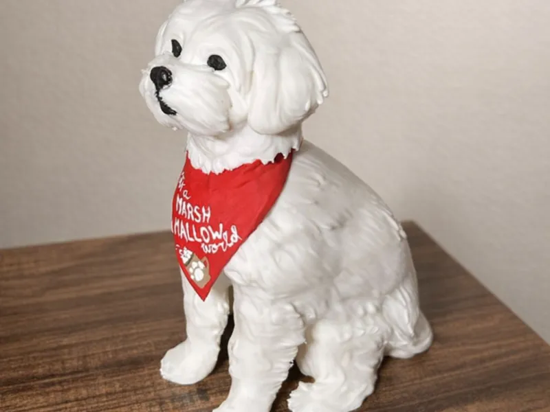 Perrito con base decoracion