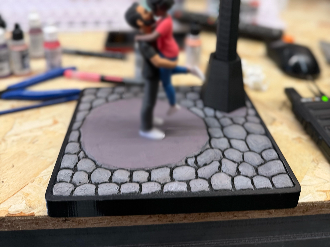 Cobblestone Diorama Base for Miniatures & Figures
