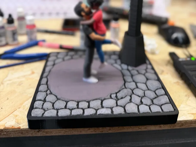 Cobblestone Diorama Base for Miniatures & Figures