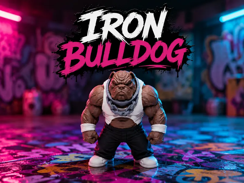 Street-Bulldogge "Iron Bruno" Muskelprotz H2C/D