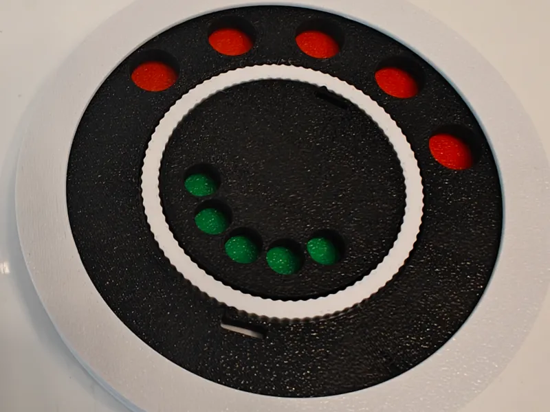 Tilt-o-Meter win/loss counter, math toy, coaster