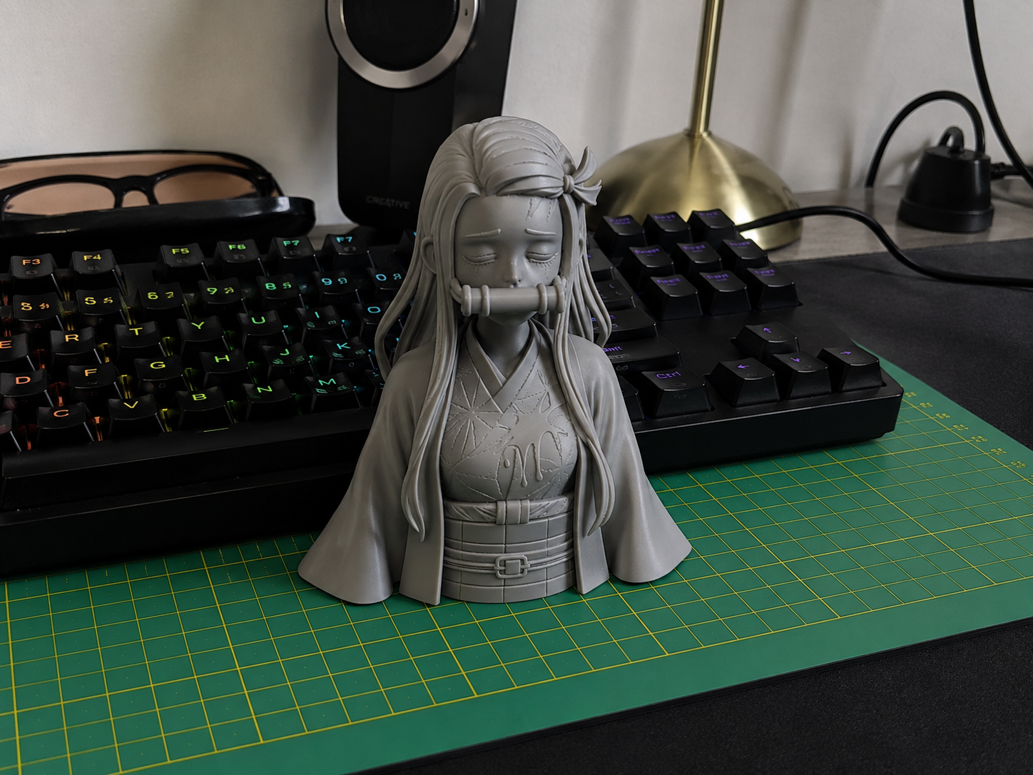 Nezuko Kamado Bust | Anime Display Sculpture