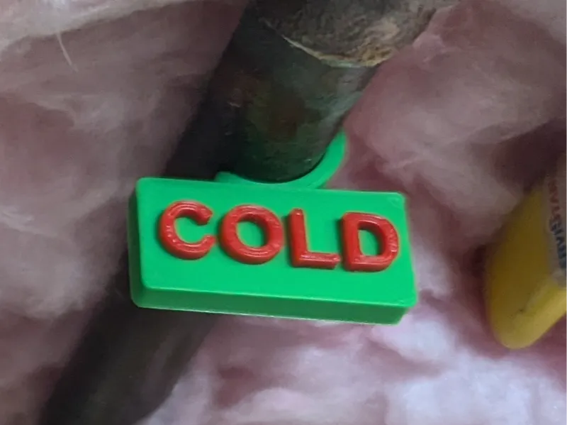 Water Pipe Labels