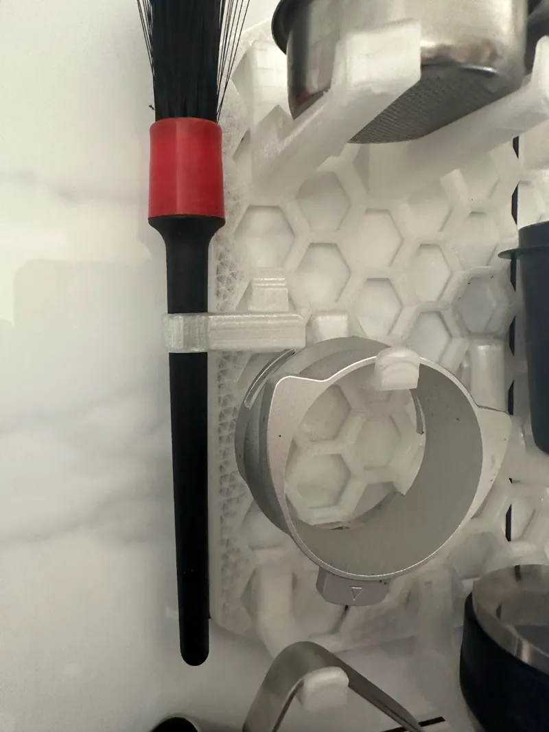 12mm Brush Holder for Honeycomb mesh Coffee Wall