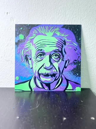 HueForge Albert Einstein