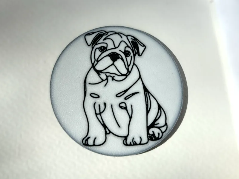 Cute Bulldog Coaster 
