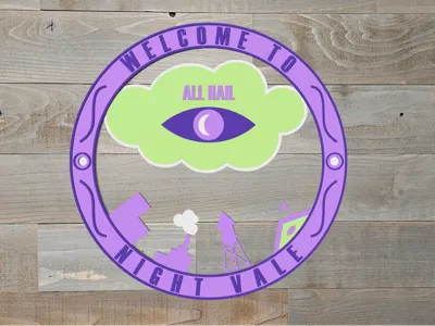 WELCOME TO NIGHT VALE - DECORATIVE PLAQUE - SMALL