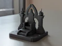 Trône miniature pour jeux de rôle sur table — photo 1