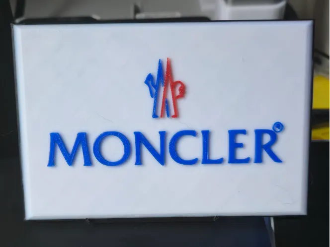 Moncler plaque