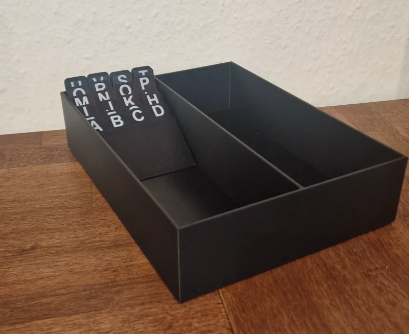 Notiz Vokabel Rezept Kartei Kasten Box Organisator