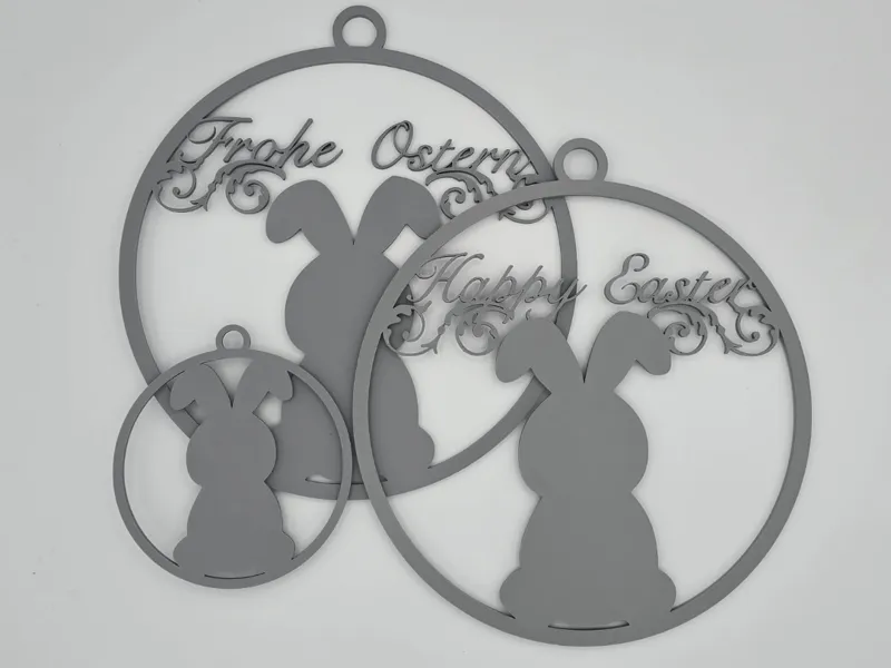 Ornaments / Loop Set - Frohe Ostern & Happy Easter
