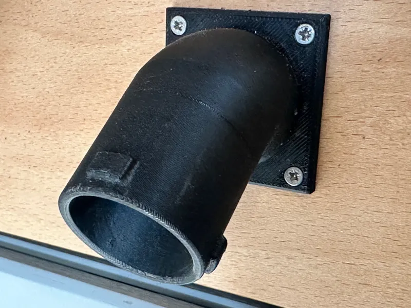OsVac Adapter male 45 Grad mit Flansch