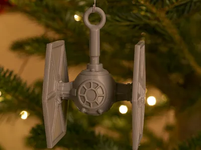 TIE starfighter christmas decoration