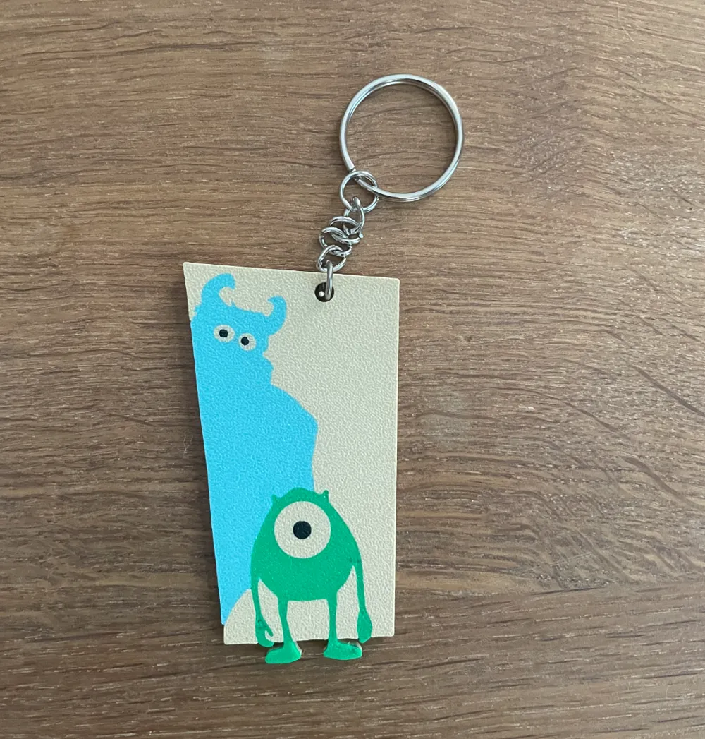 Monsters Inc Keychain / Pixar / 4 color by 3D Prints This Week ...