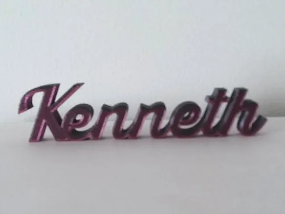 KENNETH Name Plate