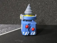 Blue Totebot Head 0.2mm layer, 2 walls, 25% infill