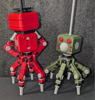 Poseable Totebots From Scrap Mechanic