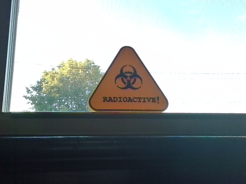Radioactive sign