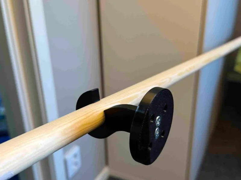 Clothing rack holder for 20mm pipe