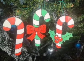 Bastones Adornos Navidad