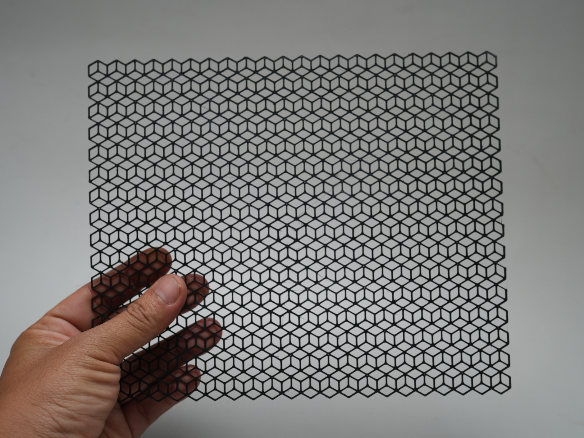 Infinite Cube Tessellation Panel Isometric Pattern