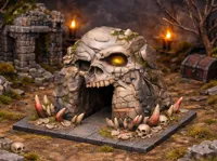 Décor de jeu de rôle : grotte du crâne — photo 2
