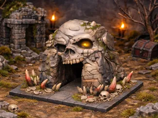 D&D Tabletop Terrain – Schädelhöhle