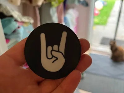 The sign of the horns(Devil horns/metal horn)