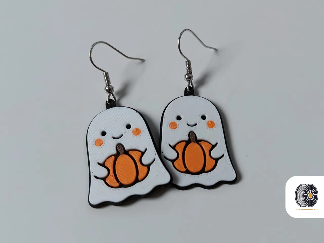 Cute Pumpkin Ghosts | Halloween Earring Series view 2