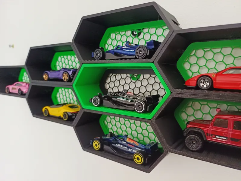 Modular hexagon wall display toy car 1/64 Floor