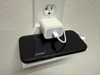 USB-C Oval Charger Mounted Outlet Wall Shelf