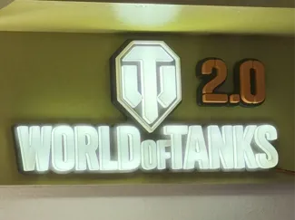 World of Tanks 2.0 Logo (with LED)