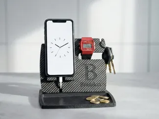 Carbon Fiber | Ultimate Nightstand Organizer