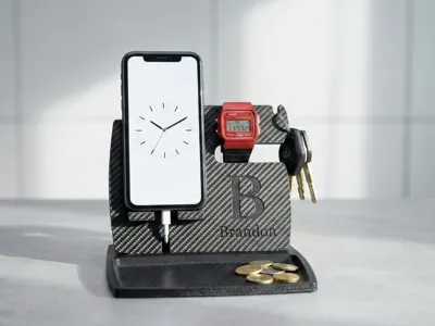 Carbon Fiber | Ultimate Nightstand Organizer