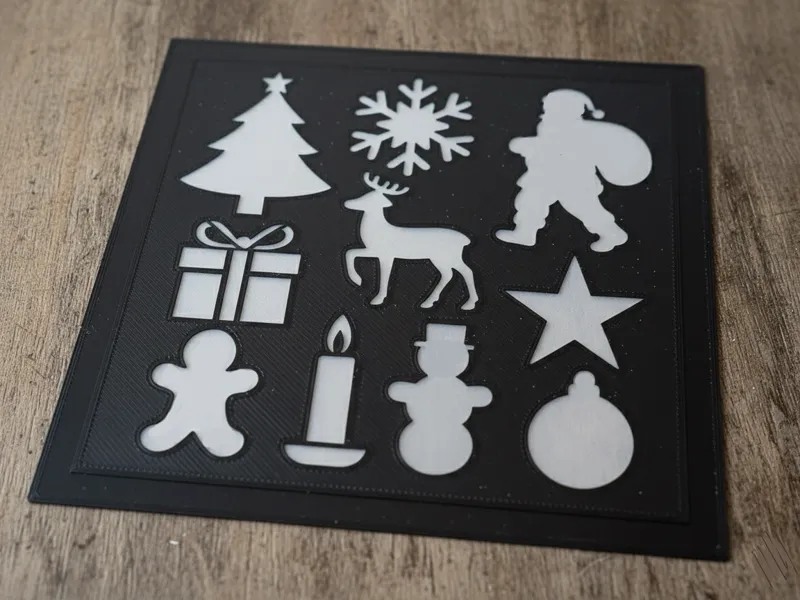 Weihnachten Schablone