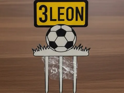 Personalisierten Fußball Cake Topper