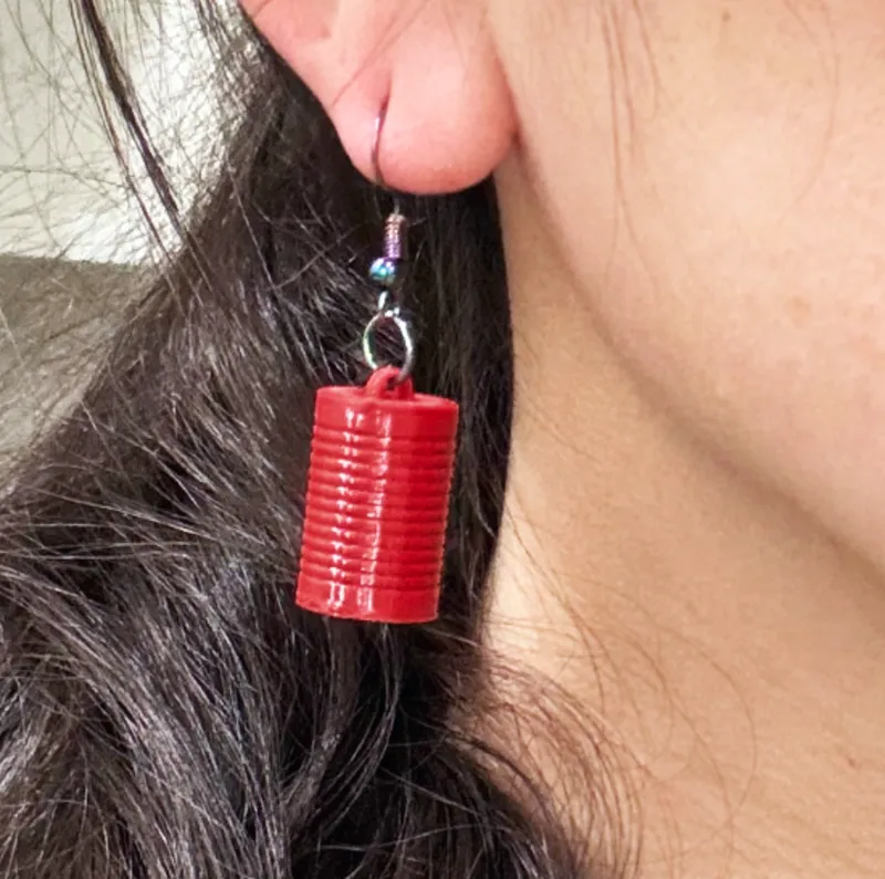 Jellied Cranberry Sauce Earrings 