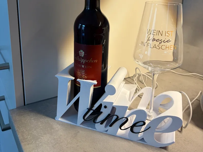 Wine Time Deko & Flaschenhalter