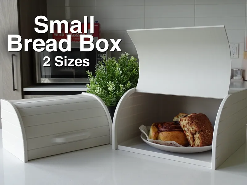 Small Bread Box - 2 Sizes - Kitchen Organizer