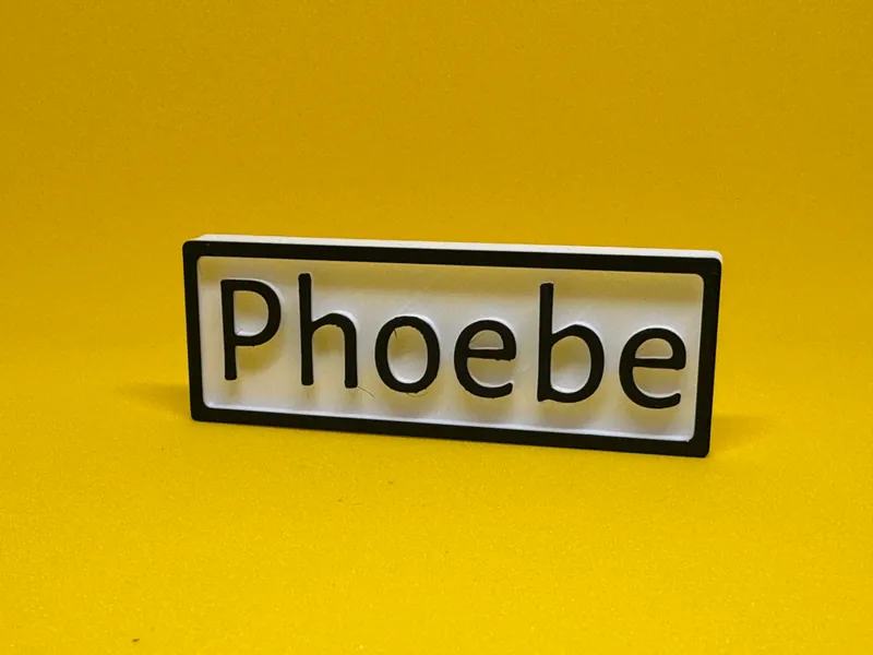 Custom Name Magnet Name Plate