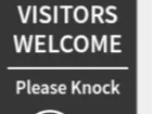 kind and nice door sign