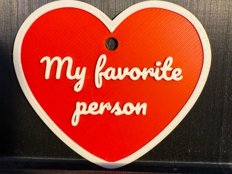 Cuore Decorativo Personalizzato My Favorite Person
